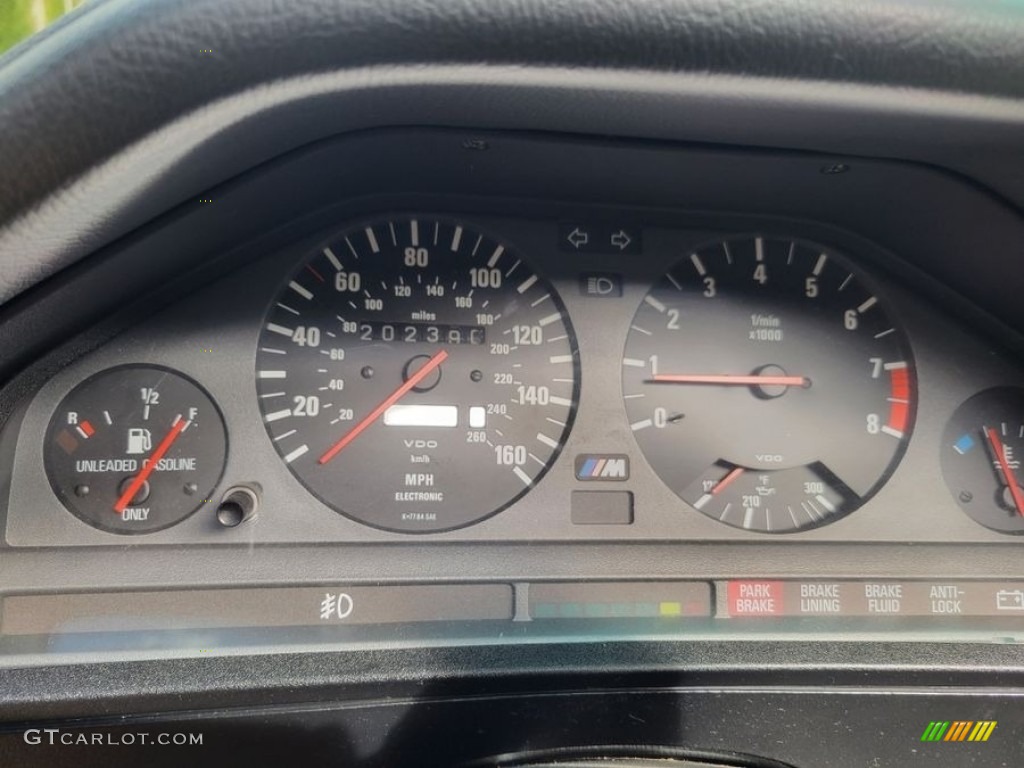 1989 BMW M3 Coupe Gauges Photo #146311028