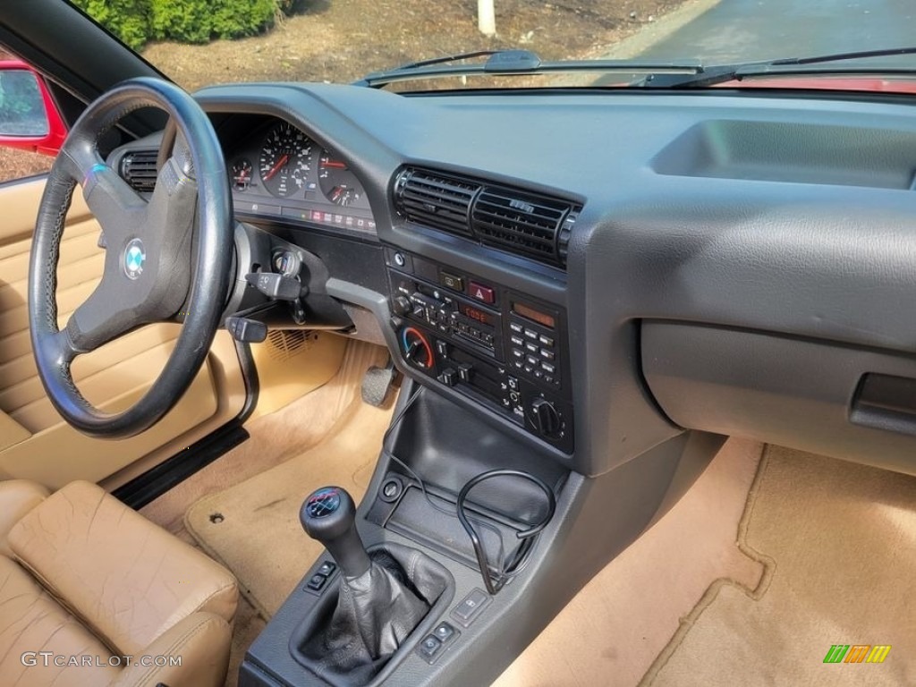 1989 BMW M3 Coupe Tan Dashboard Photo #146311046