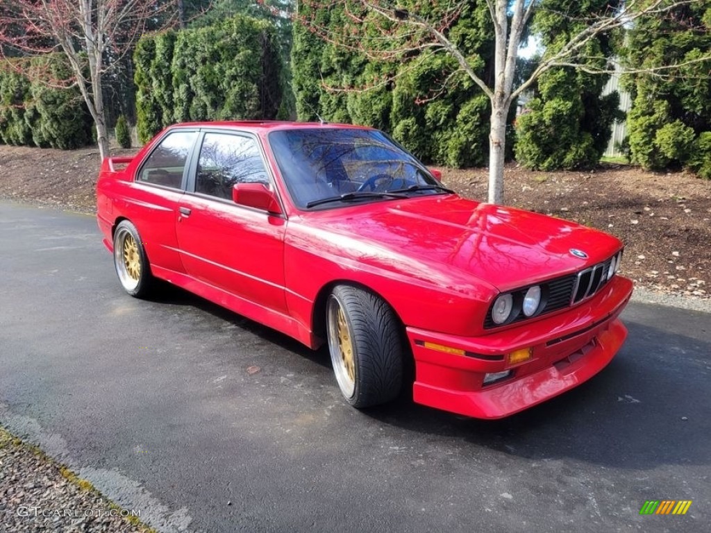 Brilliant Red 1989 BMW M3 Coupe Exterior Photo #146311148