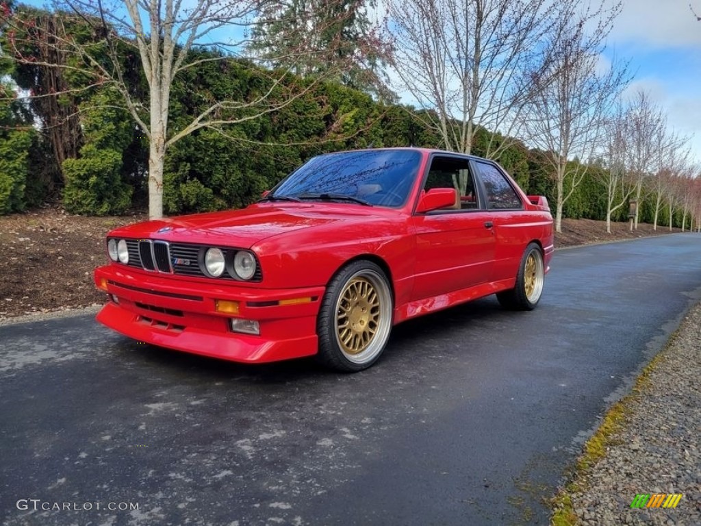 Brilliant Red 1989 BMW M3 Coupe Exterior Photo #146311514