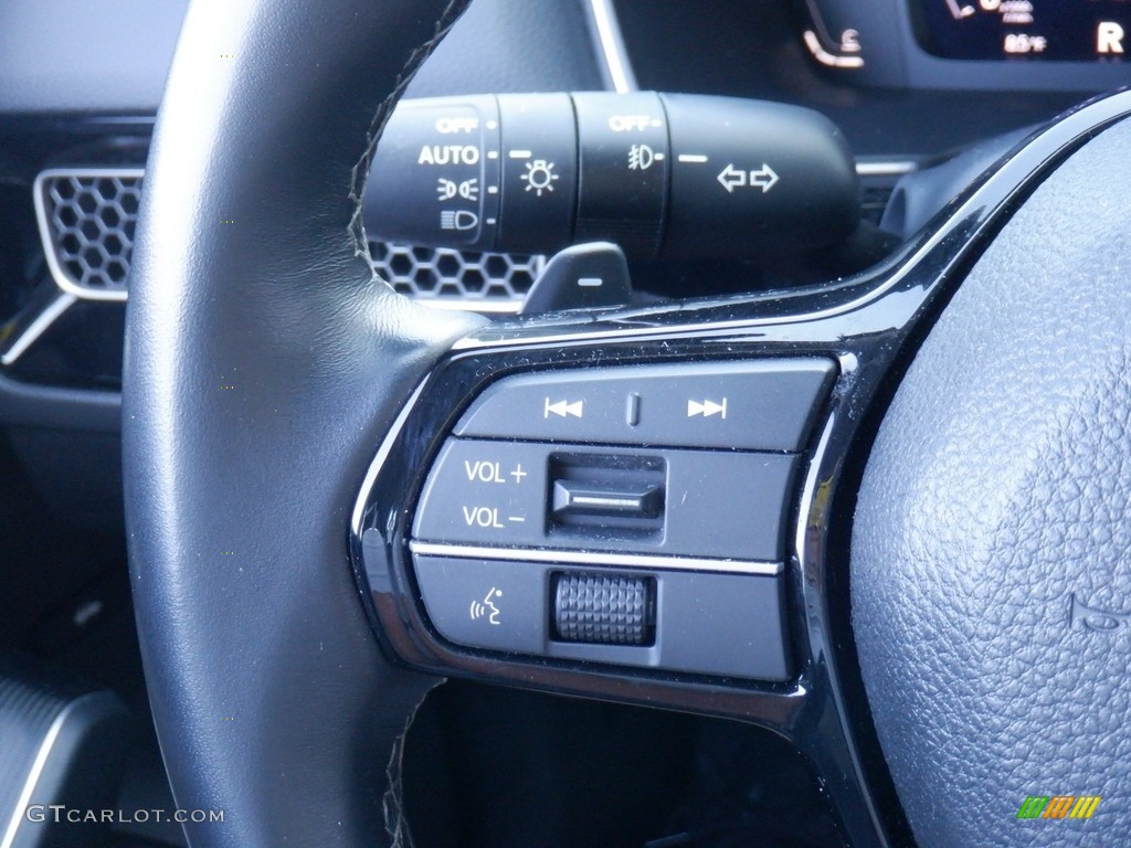 2022 Honda Civic Touring Sedan Gray Steering Wheel Photo #146311625