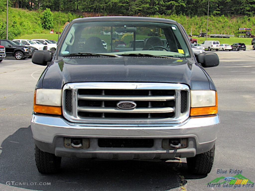 Deep Wedgewood Blue Metallic 2000 Ford F250 Super Duty XLT Extended Cab Exterior Photo #146311670