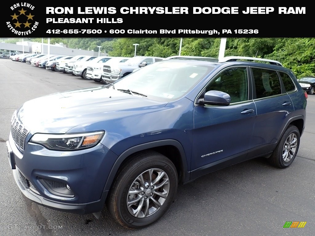 2020 Cherokee Latitude Plus 4x4 - Blue Shade Pearl / Black photo #1