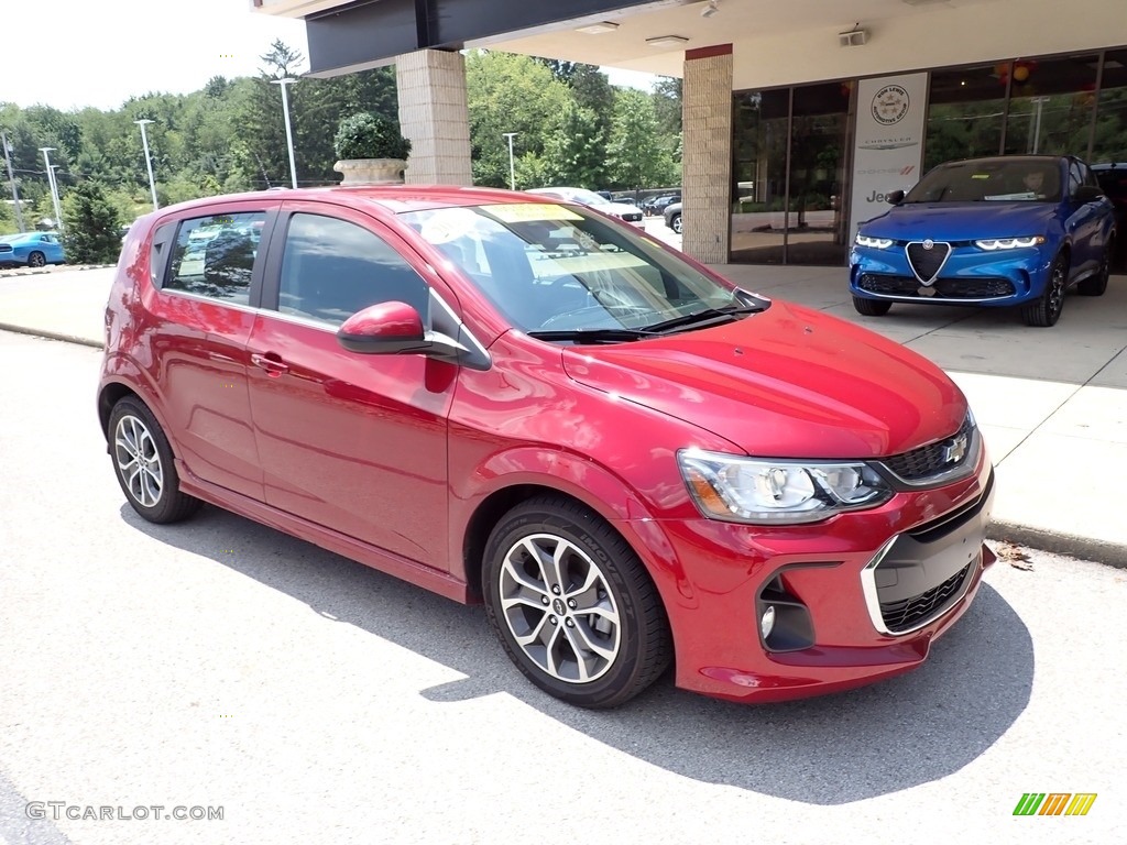 Cajun Red Tintcoat 2020 Chevrolet Sonic LT Hatchback Exterior Photo #146313156