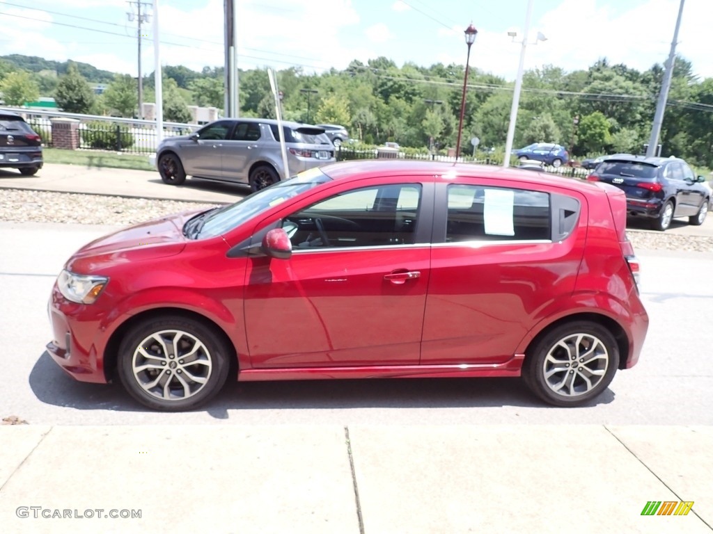 Cajun Red Tintcoat 2020 Chevrolet Sonic LT Hatchback Exterior Photo #146313223