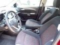 Jet Black 2020 Chevrolet Sonic LT Hatchback Interior Color