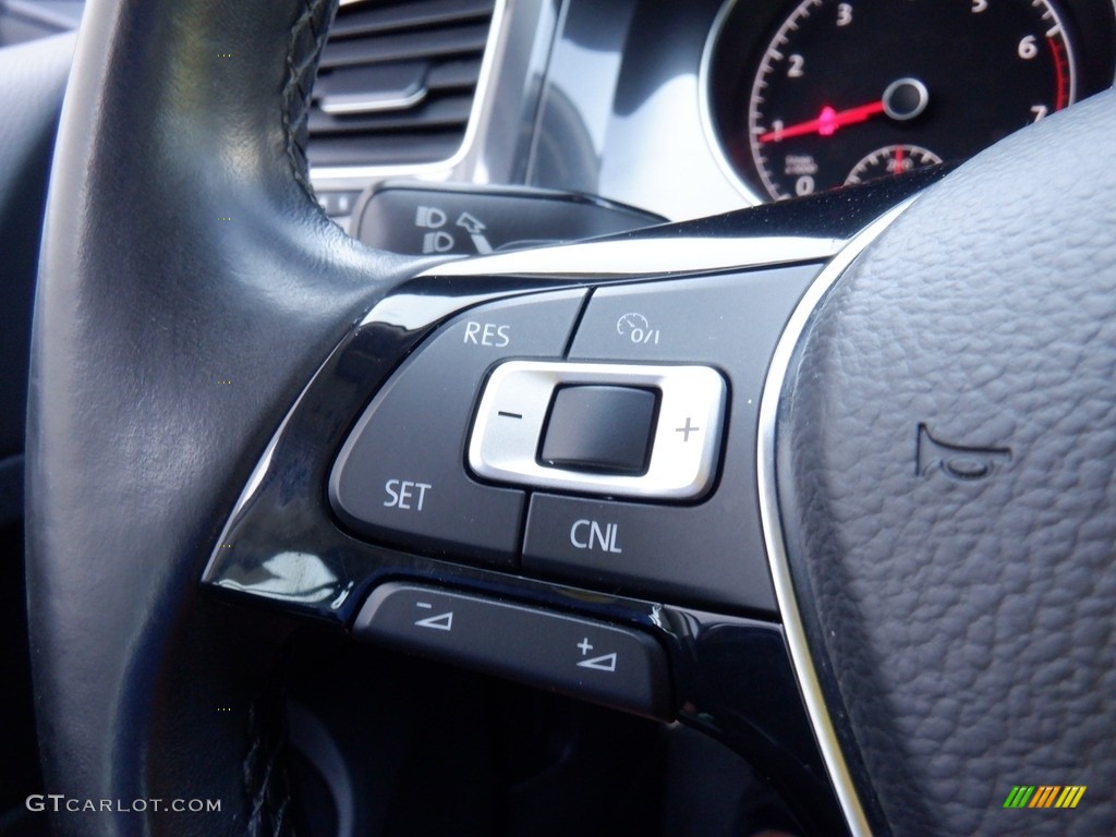 2018 Volkswagen Golf Alltrack SE 4Motion Titan Black Steering Wheel Photo #146313632