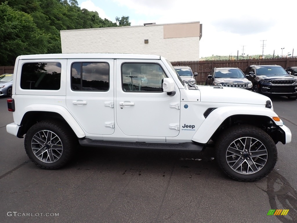 Bright White 2024 Jeep Wrangler 4-Door High Altitude 4xe Hybrid Exterior Photo #146313740