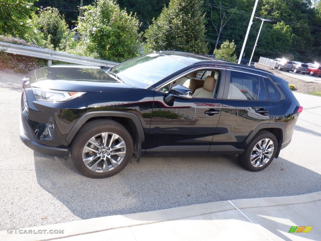 2020 RAV4 XLE Premium AWD - Midnight Black Metallic / Nutmeg photo #13