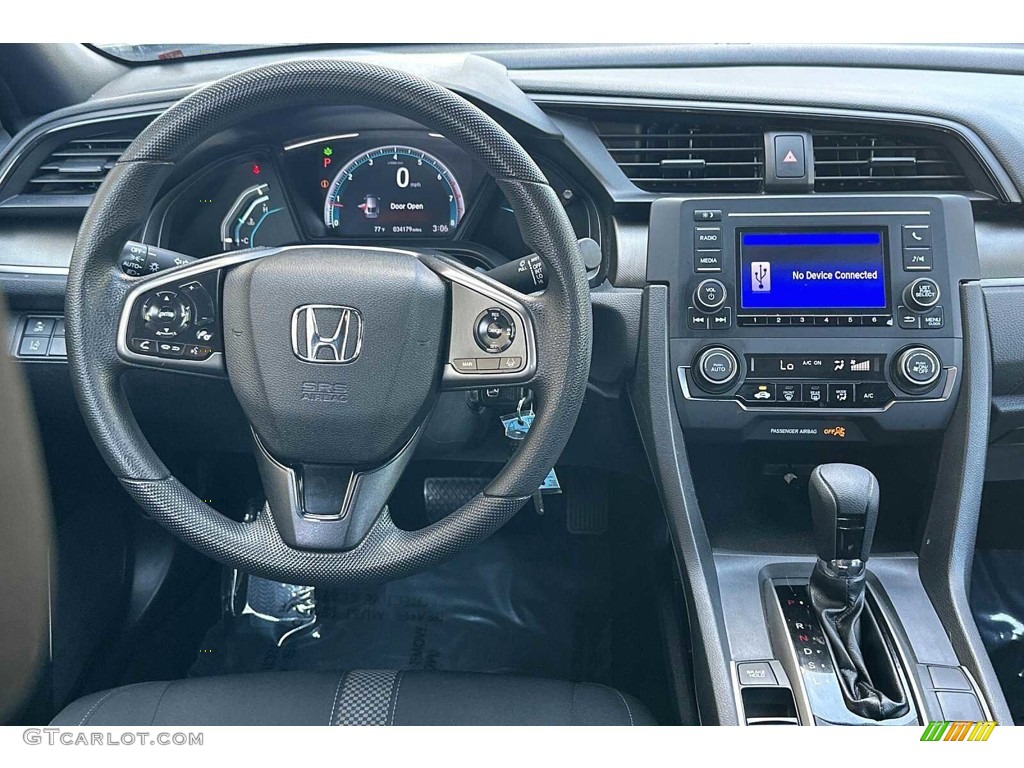 2021 Honda Civic LX Hatchback Black Dashboard Photo #146314193