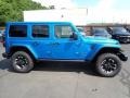 Hydro Blue Pearl 2024 Jeep Wrangler 4-Door Rubicon X 4xe Hybrid Exterior