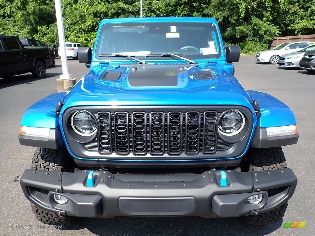 Hydro Blue Pearl 2024 Jeep Wrangler 4-Door Rubicon X 4xe Hybrid Exterior Photo #146315671