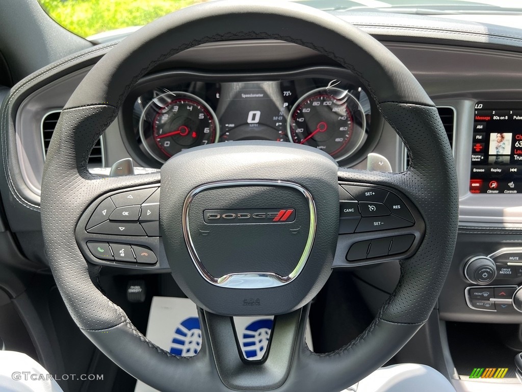 2023 Dodge Charger Scat Pack Plus Black Steering Wheel Photo #146315990