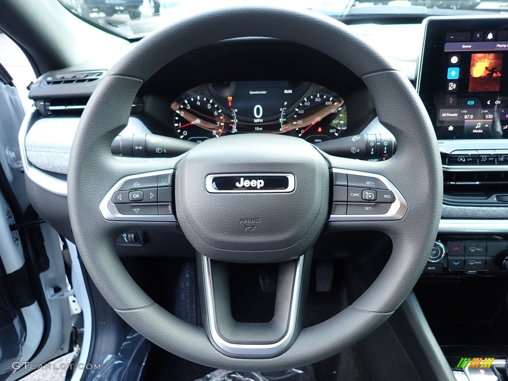 2023 Jeep Compass Sport 4x4 Black Steering Wheel Photo #146316635