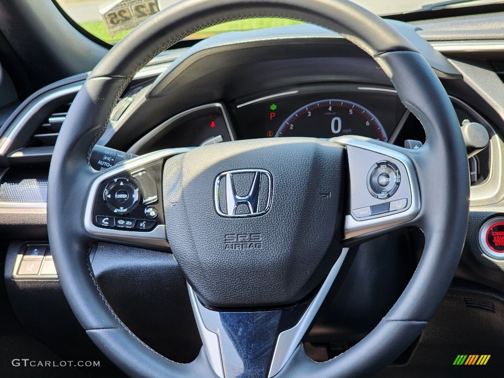 2020 Honda Civic Sport Sedan Black Steering Wheel Photo #146317412