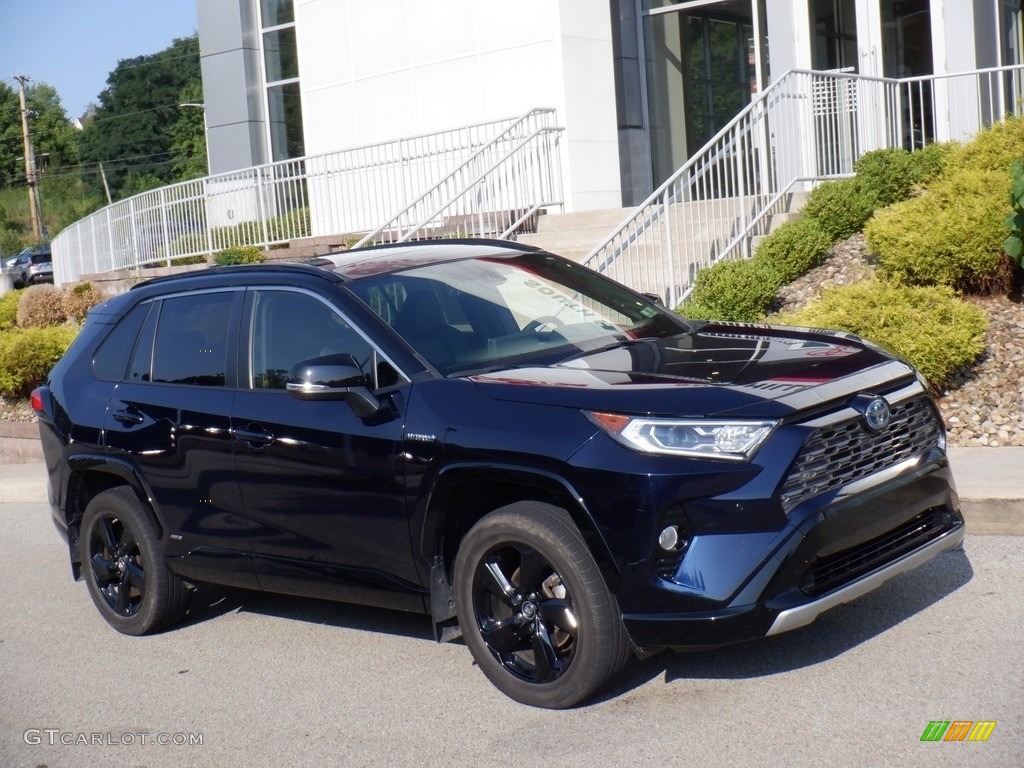 2019 RAV4 XSE AWD Hybrid - Blueprint / Black photo #1