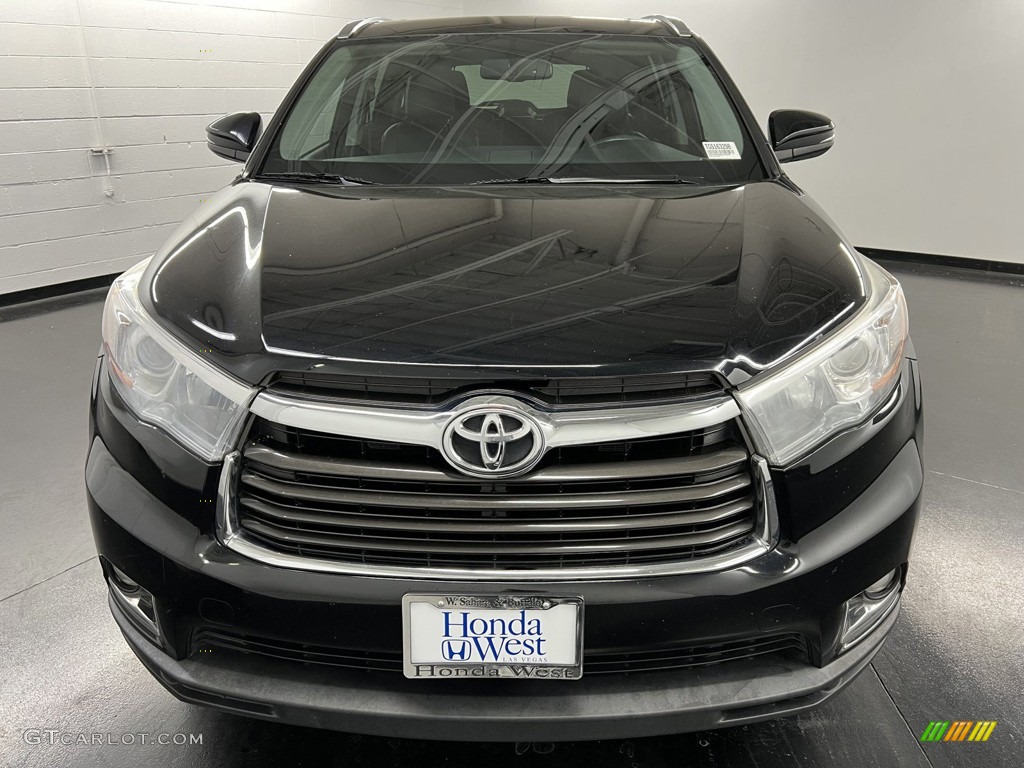 2016 Highlander Limited - Midnight Black Metallic / Black photo #2