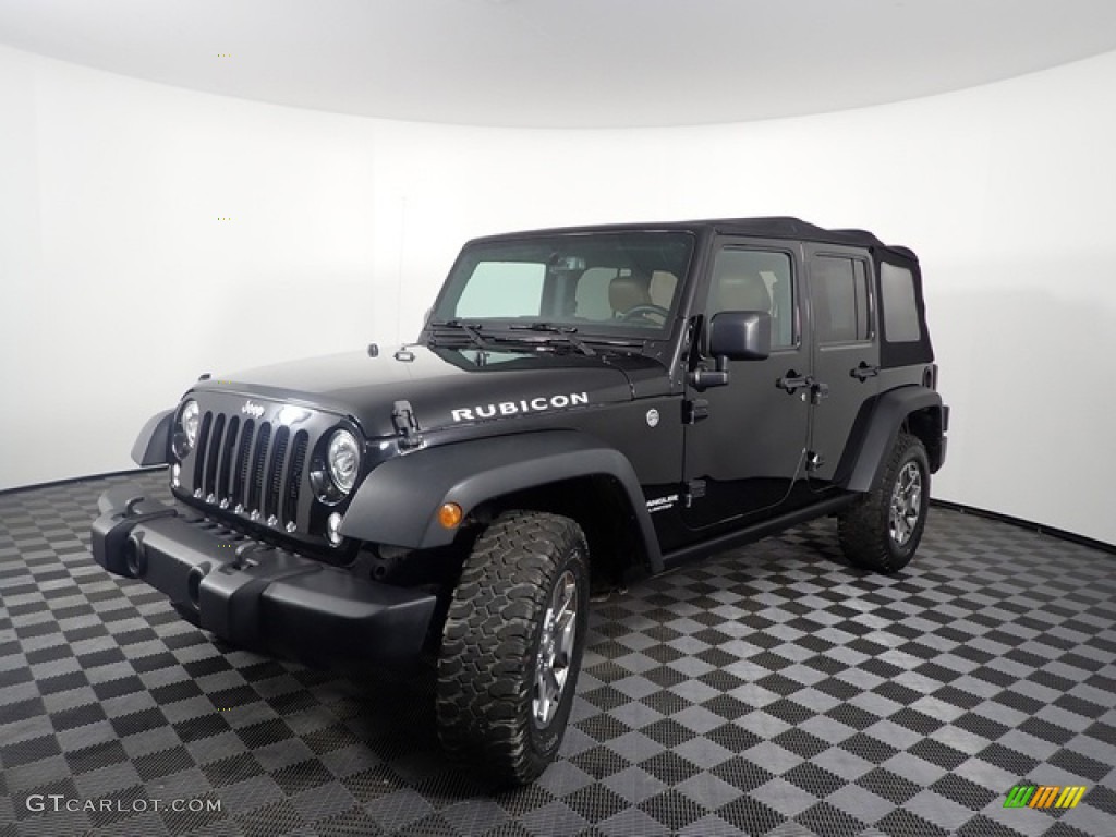 2017 Wrangler Unlimited Rubicon 4x4 - Black / Black photo #1