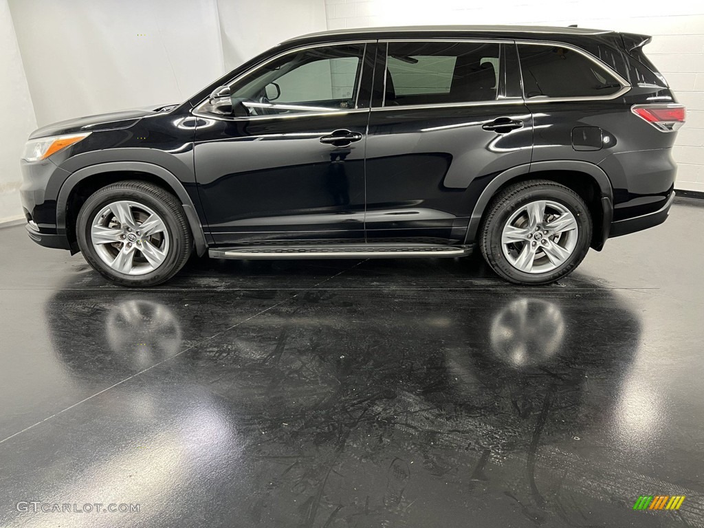 2016 Highlander Limited - Midnight Black Metallic / Black photo #4