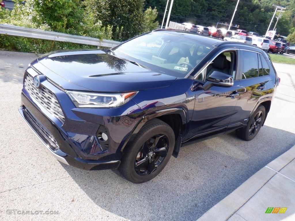 2019 RAV4 XSE AWD Hybrid - Blueprint / Black photo #6