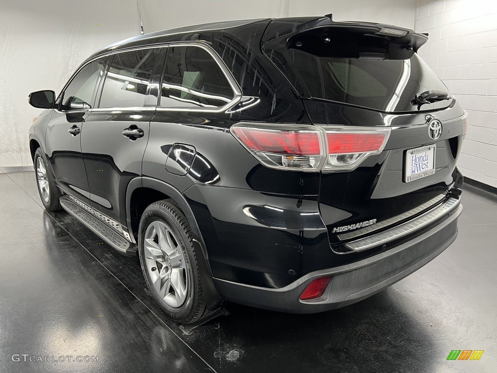 2016 Highlander Limited - Midnight Black Metallic / Black photo #5