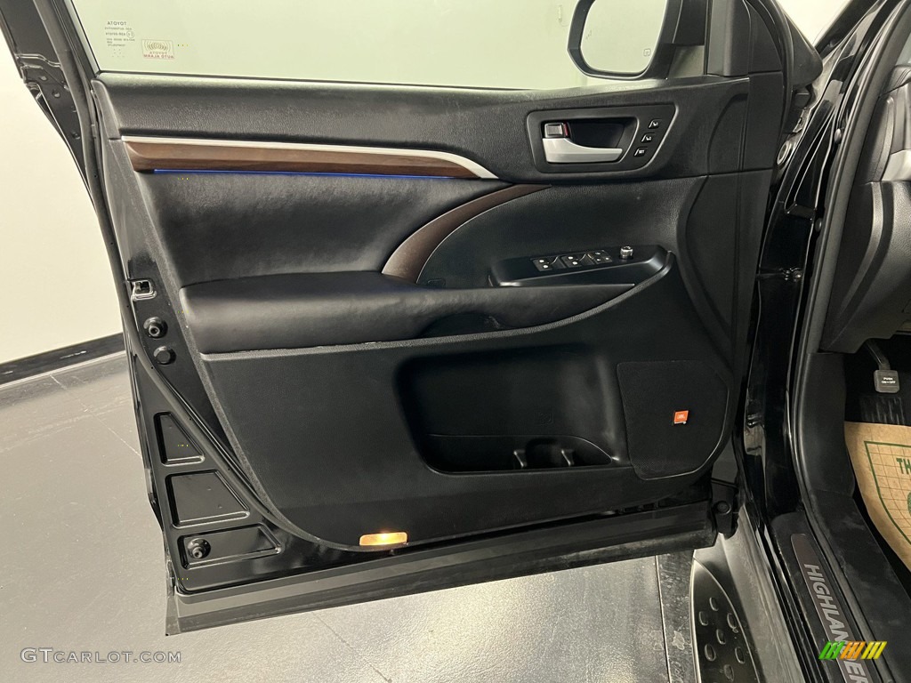 2016 Toyota Highlander Limited Black Door Panel Photo #146318288