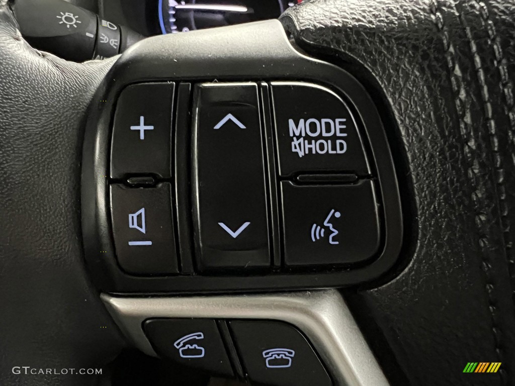 2016 Toyota Highlander Limited Black Steering Wheel Photo #146318372