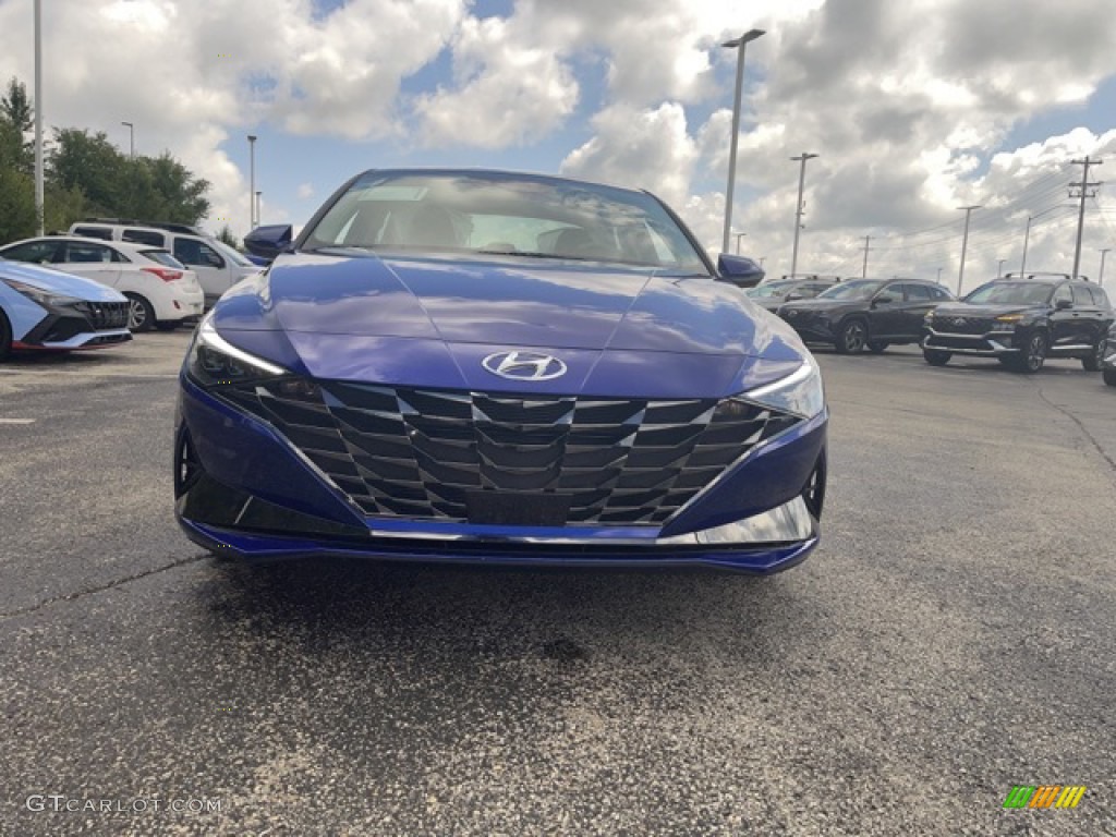 2023 Elantra Limited - Intense Blue / Medium Gray photo #2