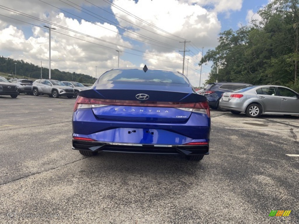 2023 Elantra Limited - Intense Blue / Medium Gray photo #3