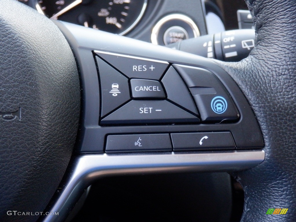 2019 Nissan Rogue SV AWD Charcoal Steering Wheel Photo #146318717