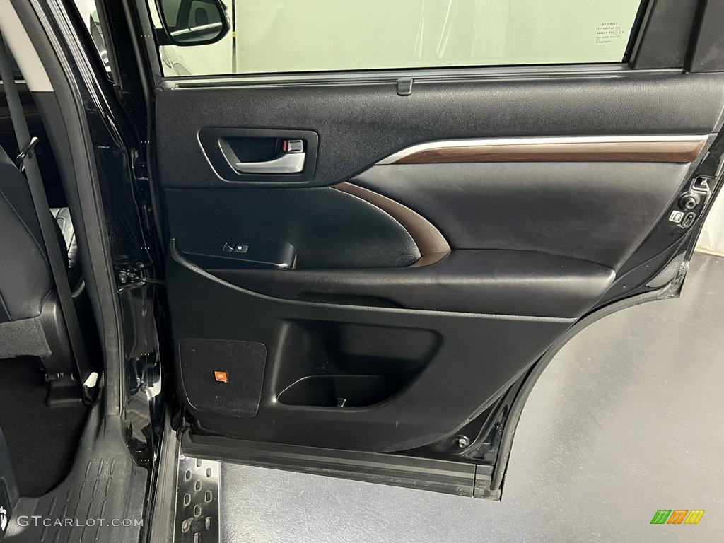 2016 Toyota Highlander Limited Black Door Panel Photo #146318720