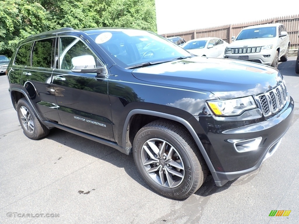 Diamond Black Crystal Pearl 2020 Jeep Grand Cherokee Limited 4x4 Exterior Photo #146319206