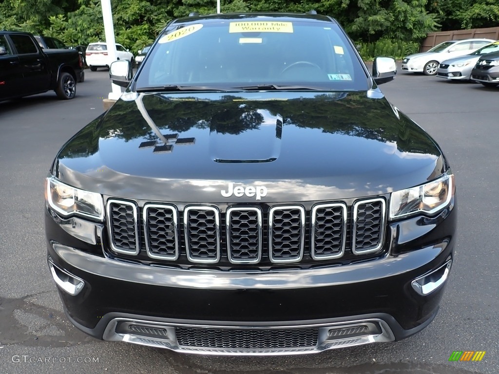 Diamond Black Crystal Pearl 2020 Jeep Grand Cherokee Limited 4x4 Exterior Photo #146319218