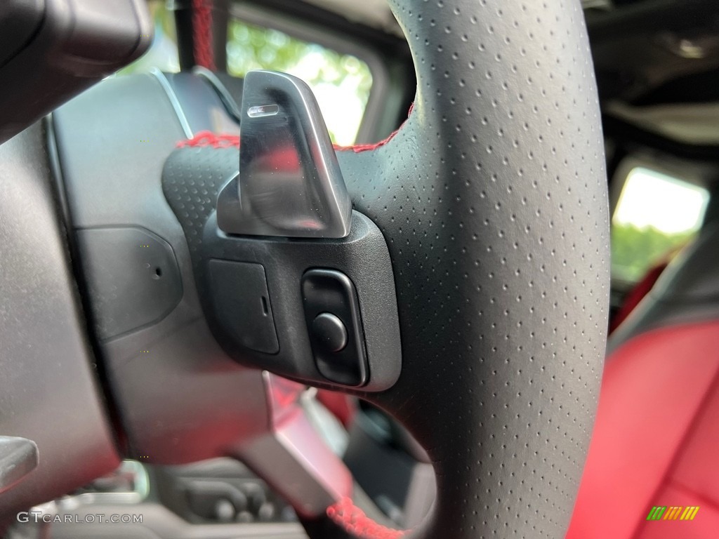2023 Jeep Wrangler Rubicon 392 4x4 20th Anniversary 20th Anniversary Red/Black Steering Wheel Photo #146319635
