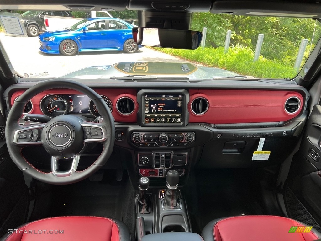 2023 Jeep Wrangler Rubicon 392 4x4 20th Anniversary 20th Anniversary Red/Black Dashboard Photo #146319692