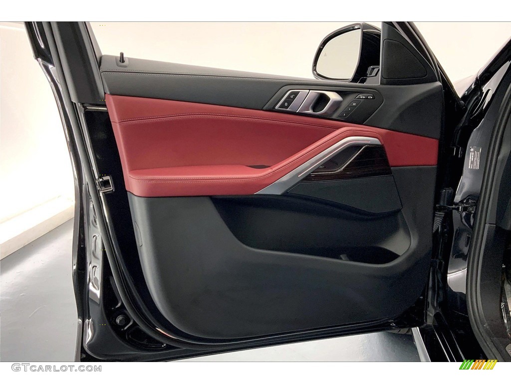 2021 BMW X6 sDrive40i Tacora Red Door Panel Photo #146319746