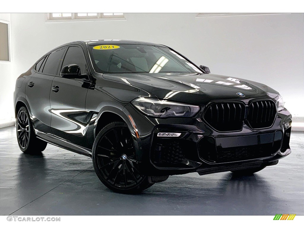 Black Sapphire Metallic 2021 BMW X6 sDrive40i Exterior Photo #146319812