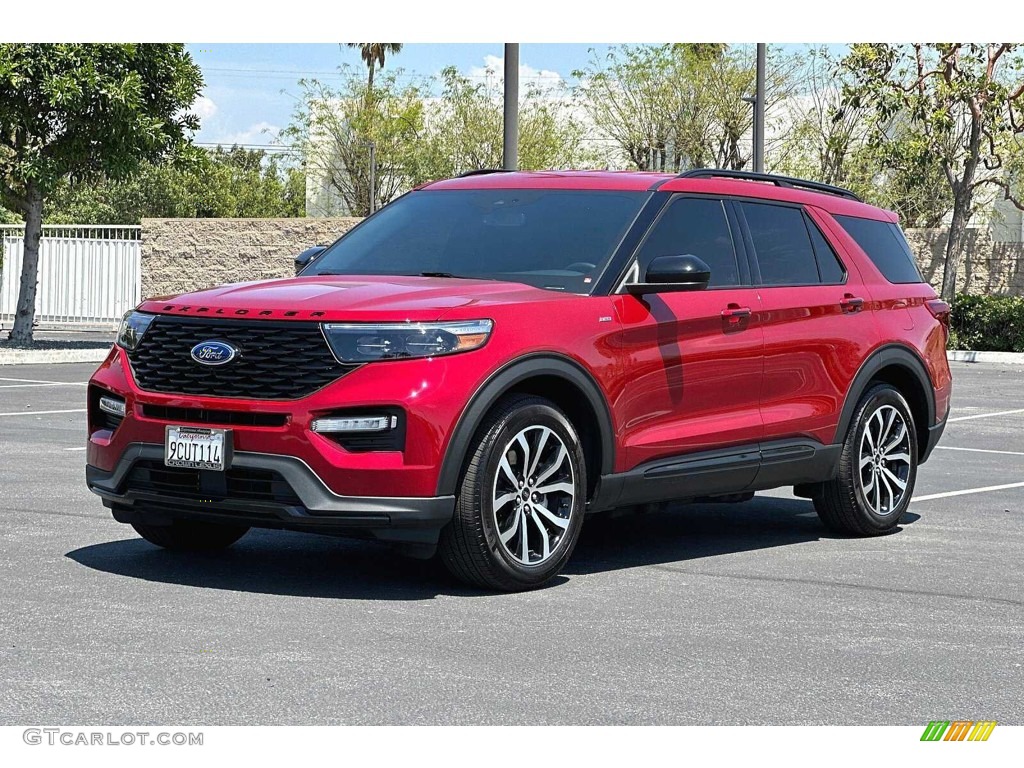 Rapid Red Metallic 2022 Ford Explorer ST-Line Exterior Photo #146320357