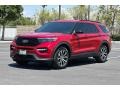 Rapid Red Metallic 2022 Ford Explorer ST-Line Exterior