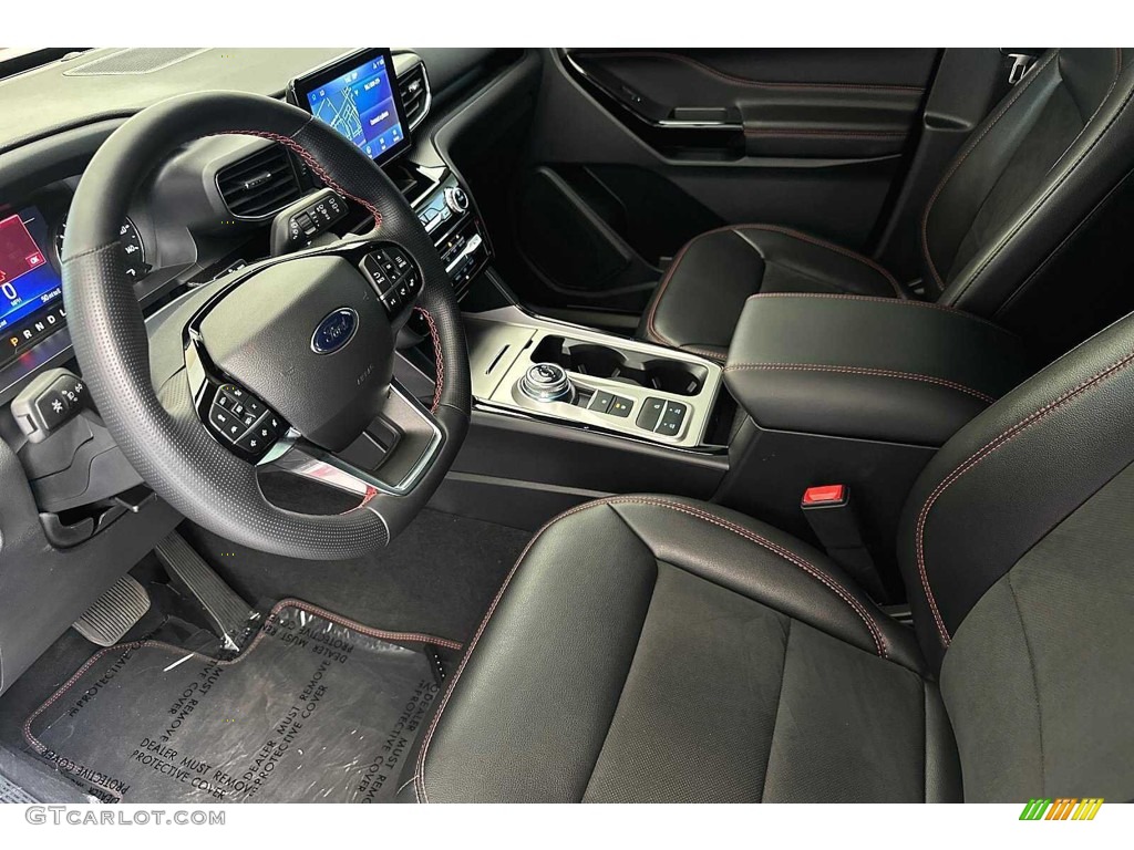 Ebony Interior 2022 Ford Explorer ST-Line Photo #146320408