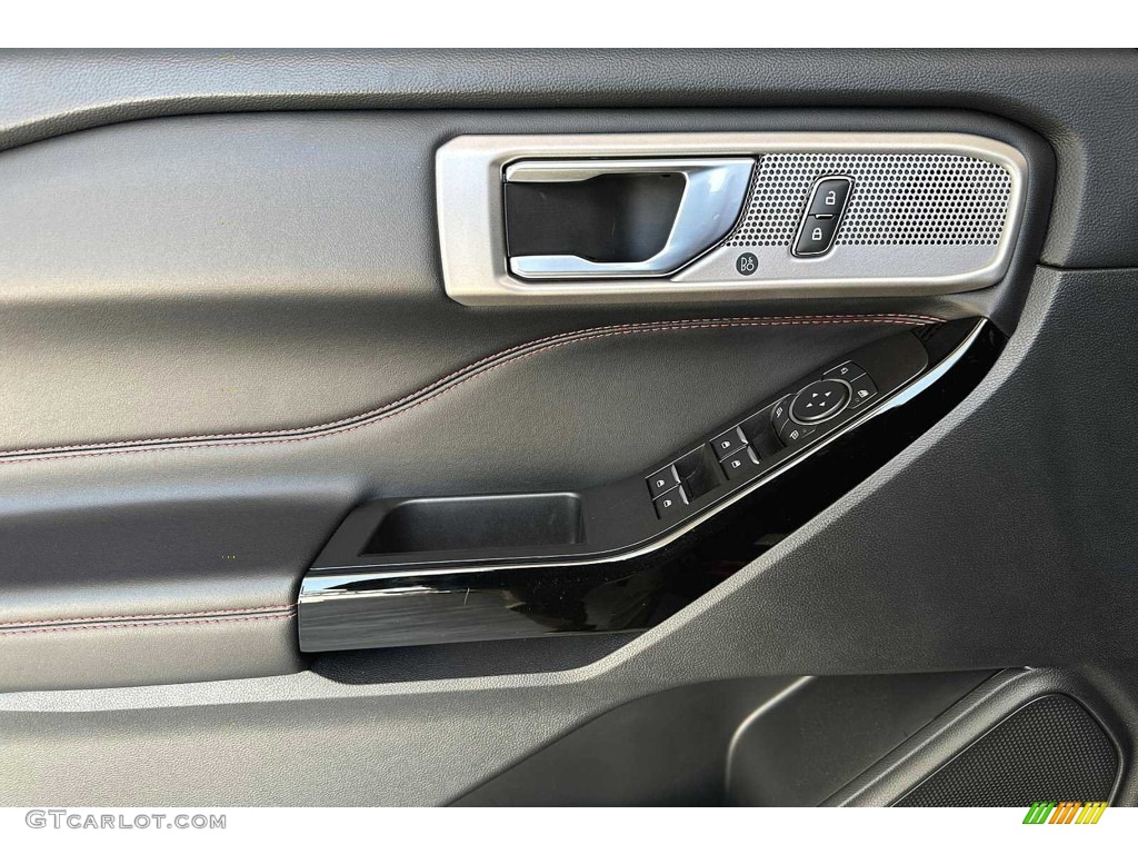 2022 Ford Explorer ST-Line Ebony Door Panel Photo #146320456