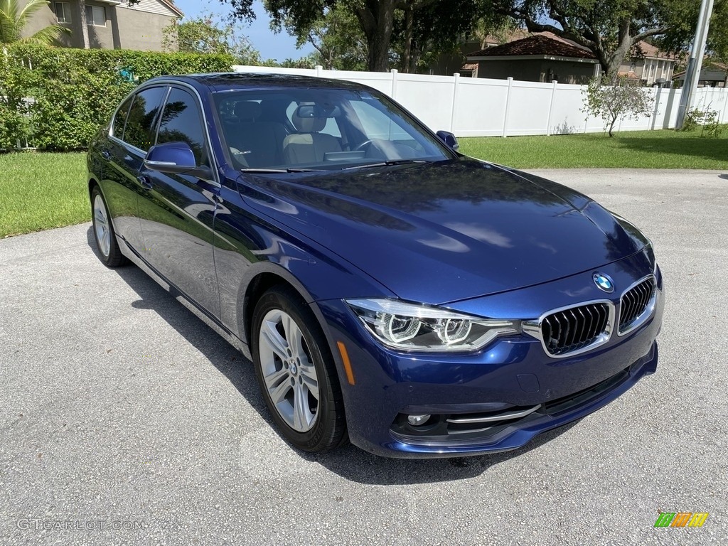 2017 3 Series 328d Sedan - Mediterranean Blue Metallic / Oyster photo #12