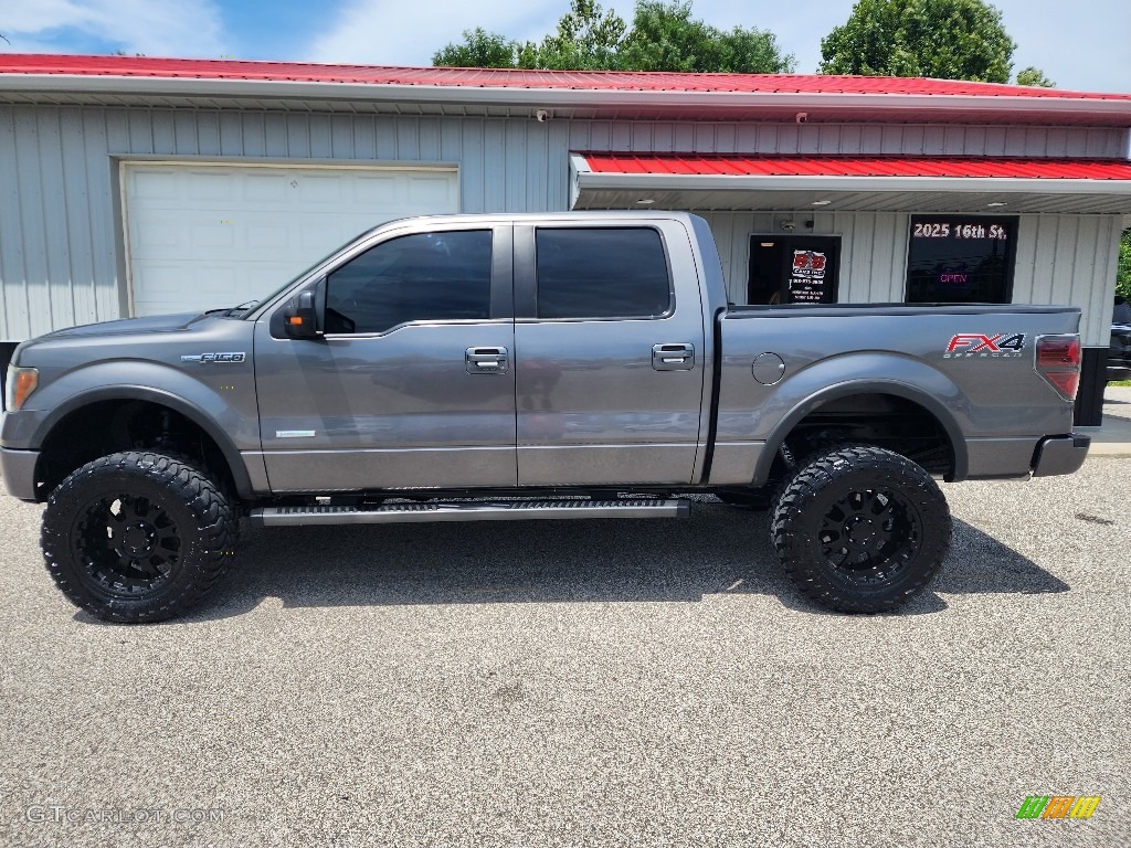2012 F150 FX4 SuperCrew 4x4 - Sterling Gray Metallic / Black photo #1