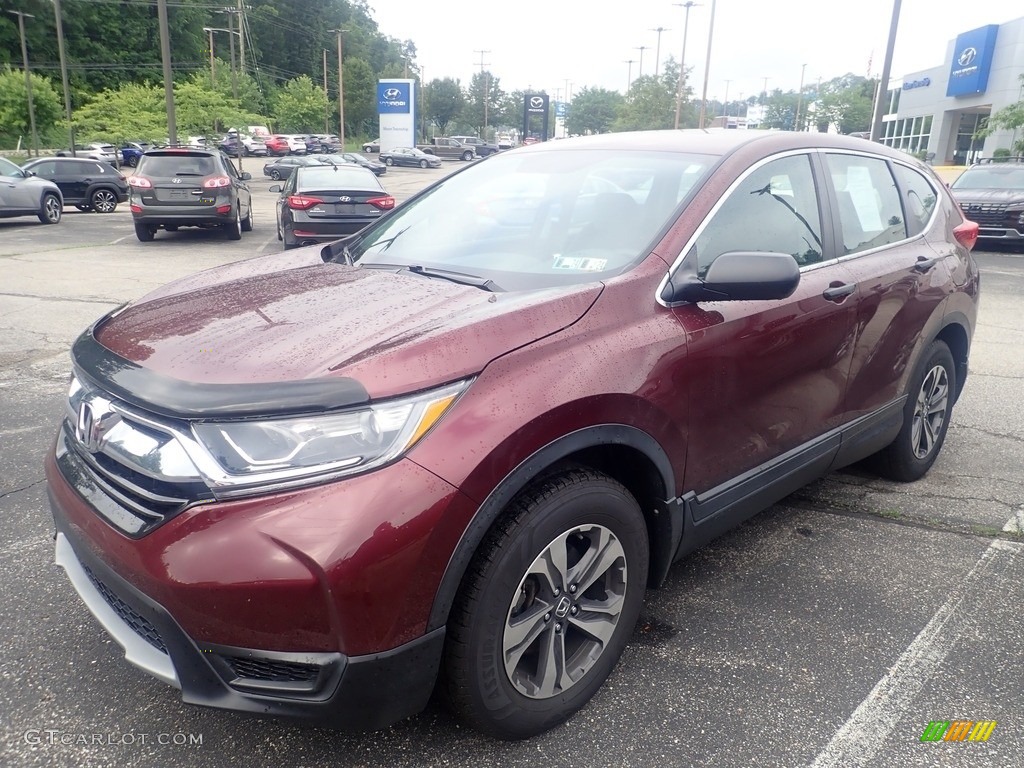 2018 CR-V LX AWD - Basque Red Pearl II / Gray photo #1
