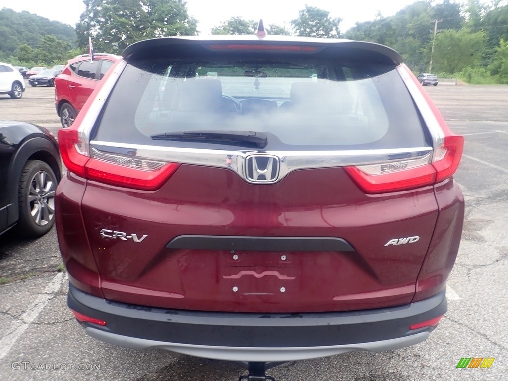 2018 CR-V LX AWD - Basque Red Pearl II / Gray photo #3