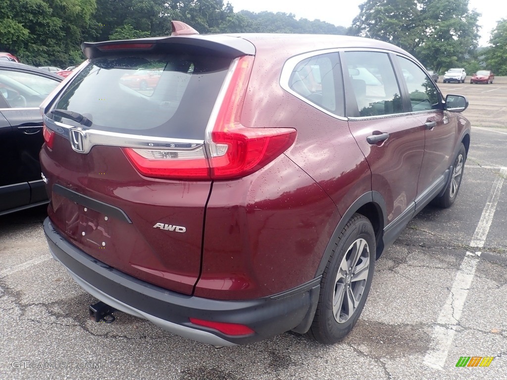 2018 CR-V LX AWD - Basque Red Pearl II / Gray photo #4