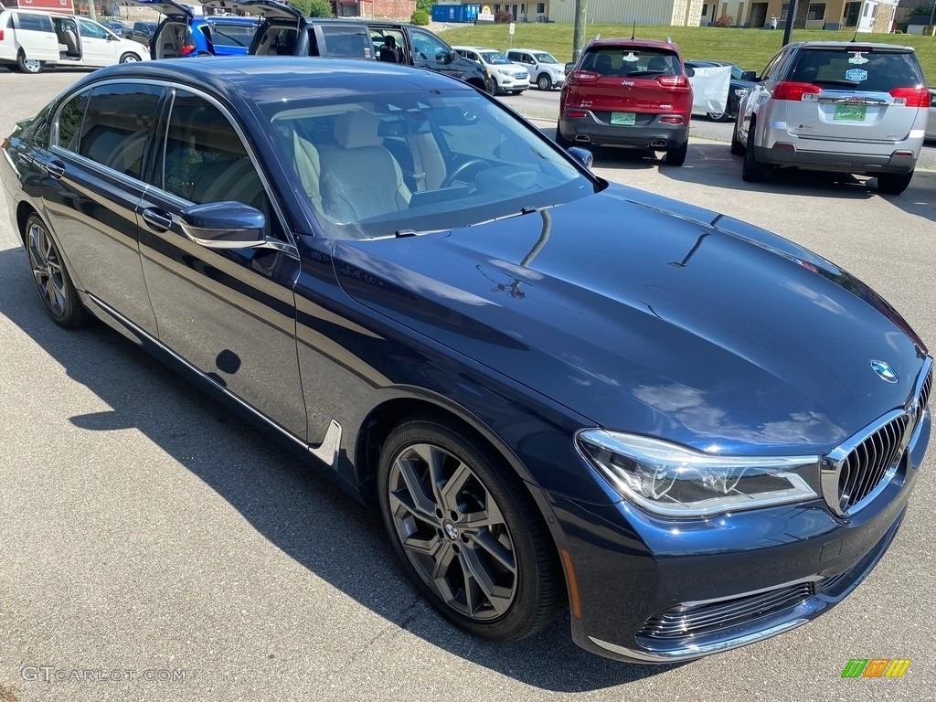 2017 7 Series 750i xDrive Sedan - Imperial Blue Metallic / Canberra Beige photo #46