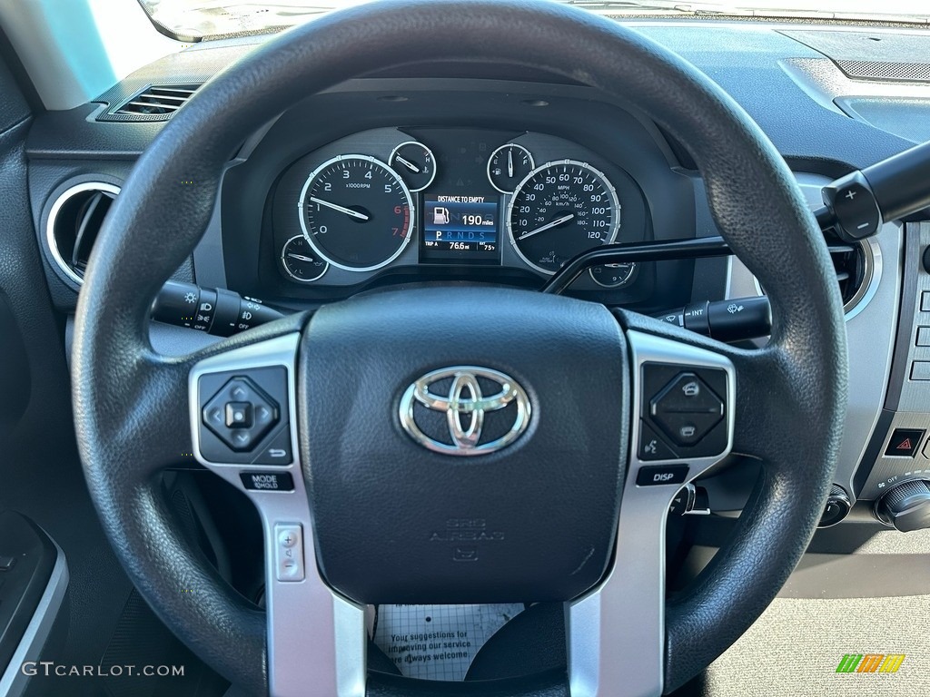 2015 Toyota Tundra TRD Double Cab 4x4 Graphite Steering Wheel Photo #146323054