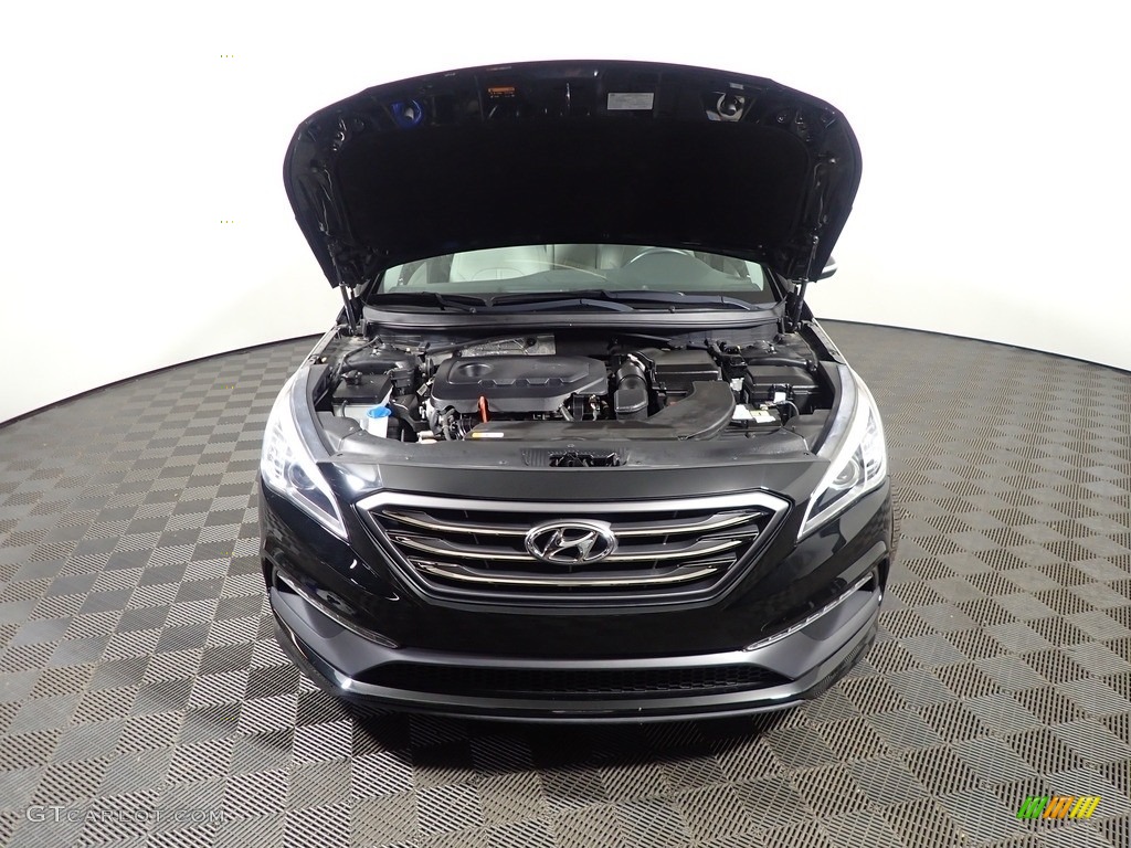 2016 Sonata Limited - Phantom Black / Gray photo #7