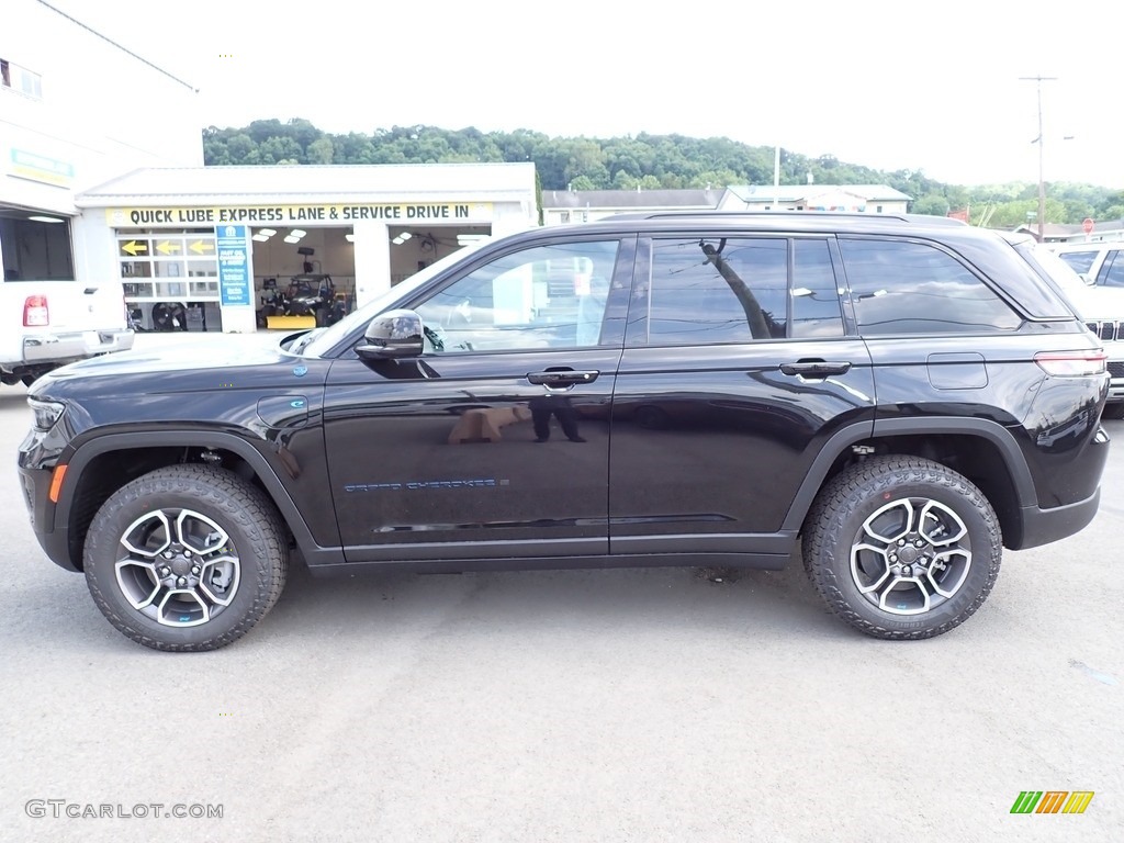 Diamond Black Crystal Pearl 2023 Jeep Grand Cherokee Trailhawk 4XE Exterior Photo #146323252